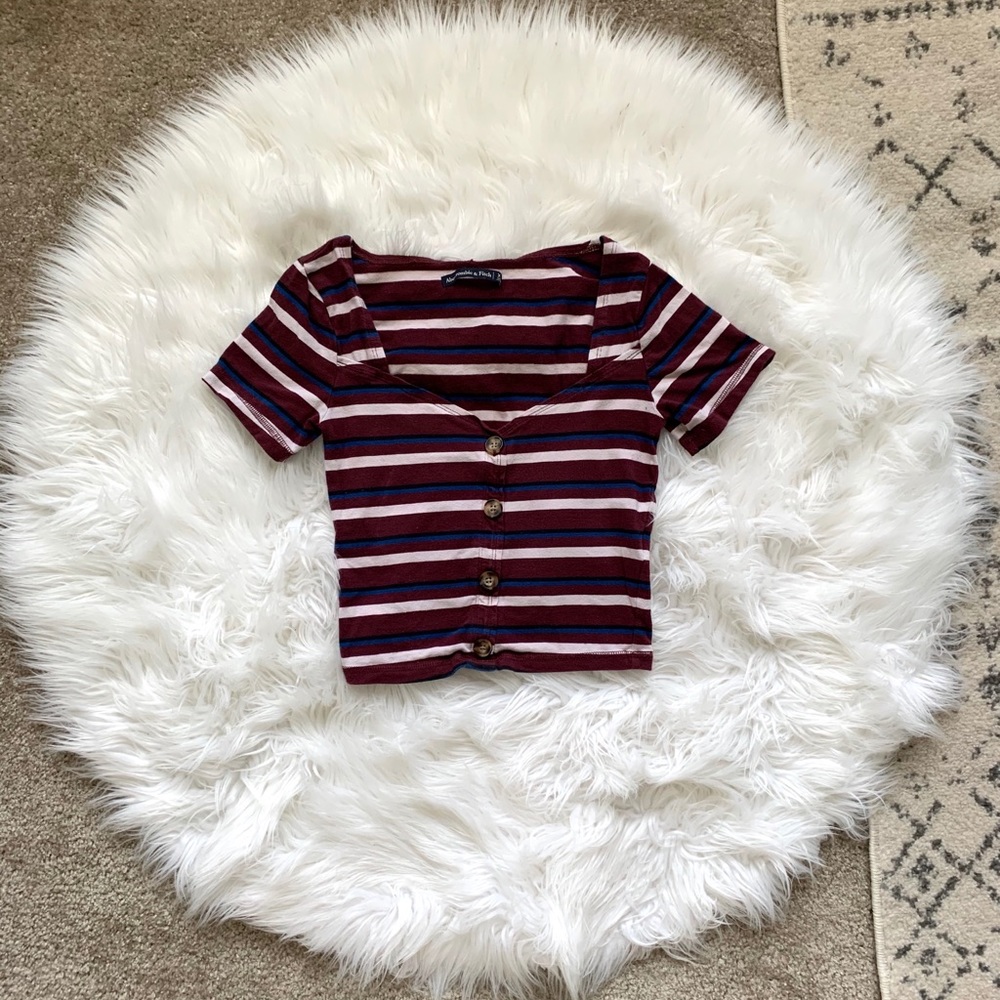 Striped Cropped Tshirt